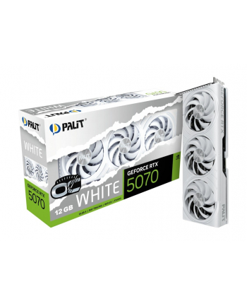 palit Karta graficzna GeForce RTX 5070 WHITE OC 12GB GDDR7 192bit 3DP/HDMI