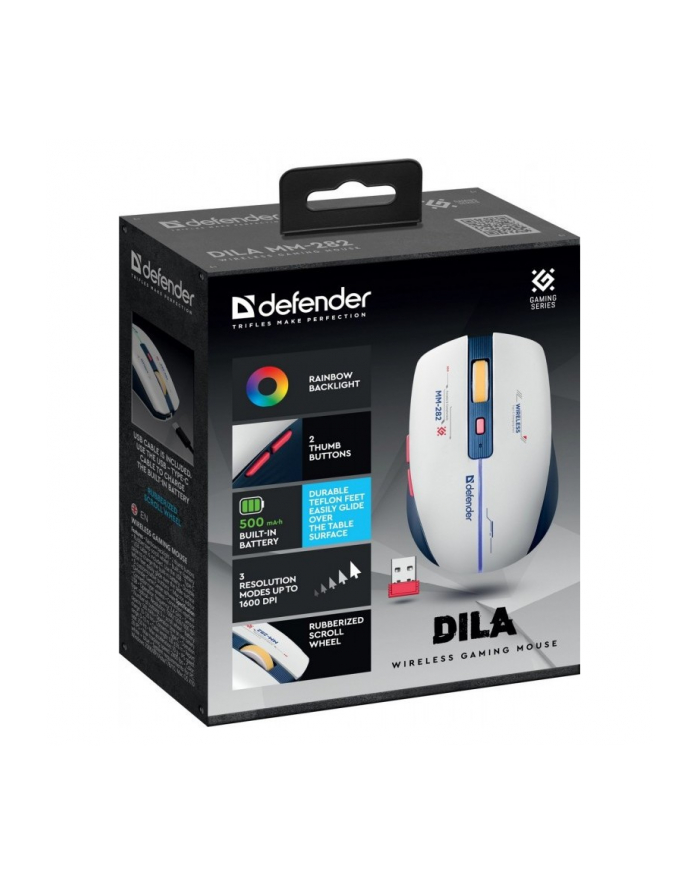 defender Mysz gamingowa bezprzewodowa DILA MM-282 RF 1800DPI 6P główny