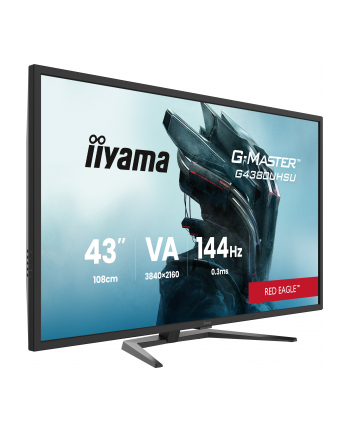 iiyama Monitor G-Master 42.5 cala G4380UHSU-B2 4K,VA,2xHDMI,2xDP,0,3ms,144Hz,550cd,    4000:1, USB HUBx4, 2x7W,