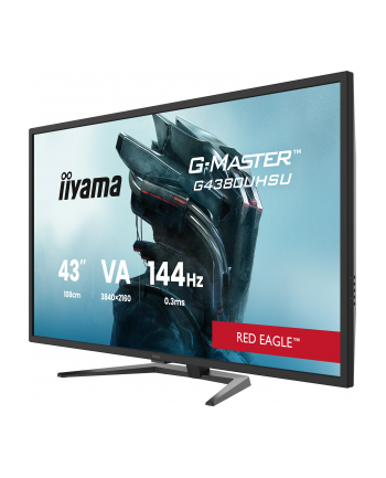 iiyama Monitor G-Master 42.5 cala G4380UHSU-B2 4K,VA,2xHDMI,2xDP,0,3ms,144Hz,550cd,    4000:1, USB HUBx4, 2x7W,