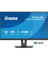 iiyama Monitor 32 cale XUB3297QSNP-B1 IPS,QHD,USB-C DOCK (95W), USB HUB 4x, KVM,  RJ45, GW 5 LAT - nr 12
