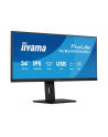 iiyama Monitor ProLite 34 cale XUB3493WQSU-B6 IPS,UWQHD,DP,2xHDMI,HAS,21:9,400cd,   120Hz,1000:1,1ms, USB HUBx4, 2x5W, - nr 48