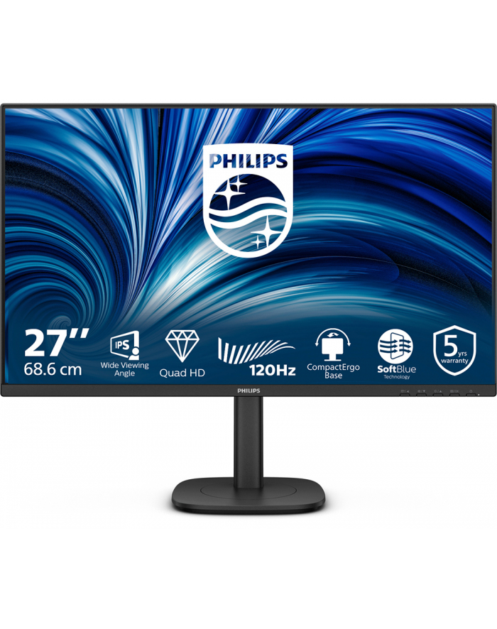 philips Monitor 27B2N3500J 27 '' IPS 120Hz HDMIx2 DP Pivot Głośniki główny