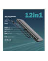 digitus Stacja dokująca USB-C 12 portowa, max. 8K/30Hz z HDR, HDMI, DP, max. 3 monitory (MST), USB-C 3.2 Gen2, Gigabit Ethernet, SD/Micro SD, PD 100W - nr 6