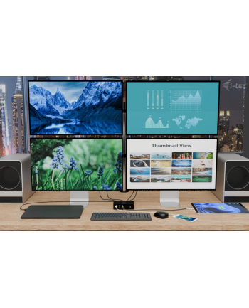 i-tec Stacja dokującaThunderbolt5 Quattro Display Docking Station 5x USB 2.5 GLan Power Delivery 140W nr 1