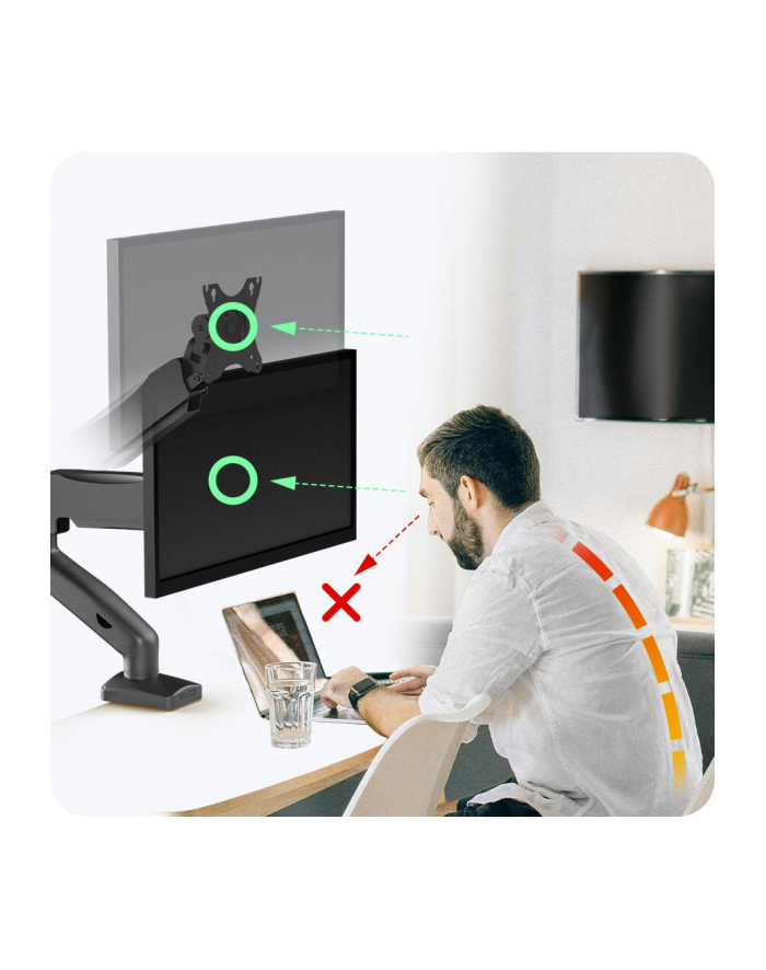 icybox Uchwyt dla monitora IB-MS203-T do 32 '' 2-9KG główny