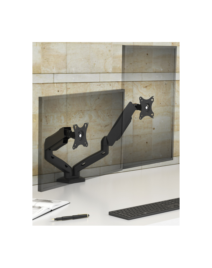icybox Uchwyt na dwa monitory  IB-MS204-T Uchwyt na dwa monitory do 32 '', 2-9 kg główny