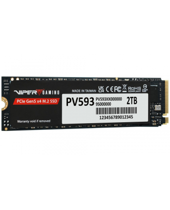 patriot Dysk SSD 2TB VIPER PV593 M.2 2280 PCIe Gen5 x4 14000/13000MB/s nr 2