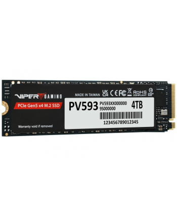patriot Dysk SSD 4TB VIPER PV593 M.2 2280 PCIe Gen5 x4 14000/13000MB/s