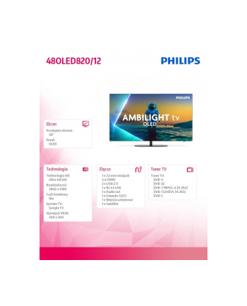 philips Telewizor 48 '' OLED 48OLED820/12