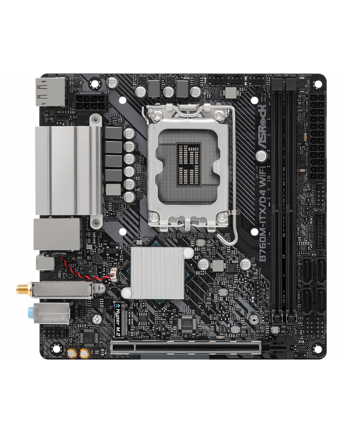 asrock Płyta główna B760M-ITX D4 WIFI s1700 2DDR4 mITX M.2 USB-C główny