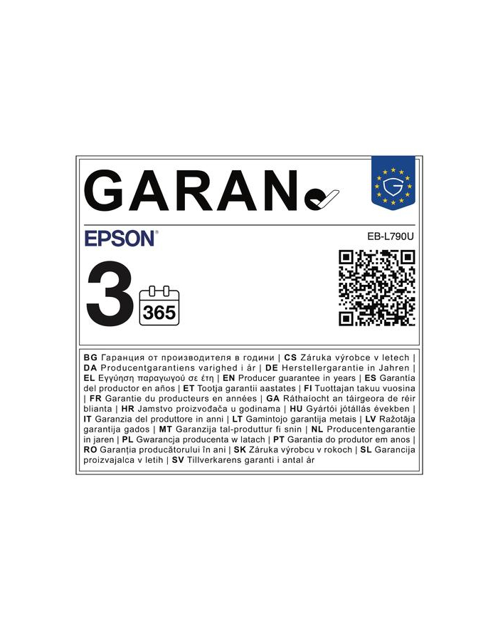 epson Projektor EB-L790U  LSR/WUXGA/7300L/5m:1/(W)LAN główny