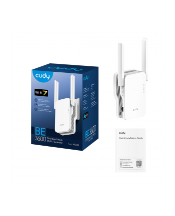 Wzmacniacz sygnału BE3600 Wi-Fi 7 Mesh Repeater, tryb punktu dostępowego, obsługa Cudy Mesh, 2880Mbps 5GHz + 688Mbps 2.4GHz