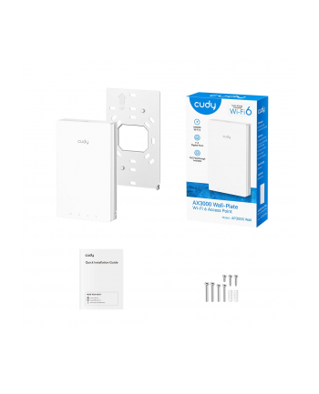 cudy Punkt dostępowy AX3000 Gigabit Wall-Plate Wi-Fi 6 Access Point