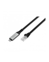 digitus Kabel adapter USB-C - RJ45 Kat. 6A S/FTP, 1 Gbit/s, USB 3.2 Gen1, LSZH, 2m - nr 6