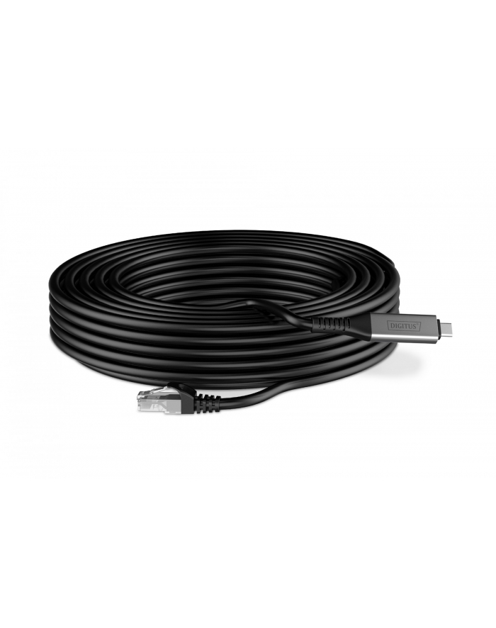 digitus Kabel adapter USB-C - RJ45 Kat. 6A S/FTP, 1 Gbit/s, USB 3.2 Gen1, LSZH, 15m główny