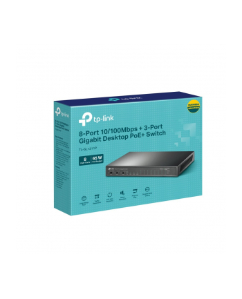 tp-link Przełącznik 11p TL-SL1311P (8x10/100Mbit PoE+, 2x1000Mbit, 1xSFP) nr 1
