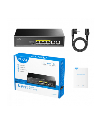 cudy Przełącznik GS1006P 6-Port Gigabit PoE+ Switch 65W nr 1