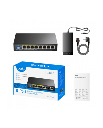 cudy Przełącznik GS1008P 8-Port Gigabit PoE+ Switch 60W nr 1