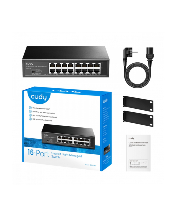 cudy Przełącznik GS1016E 16-Port Gigabit Light Managed Switch nr 1