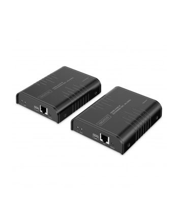 digitus Przedłużacz (extender) po skrętce kat.6 HDMI 4K/60Hz z KVM USB 2.0 przez IP 1G lub do 120m/200m, max. 253 odbiorniki, ekran dotykowy - zestaw
