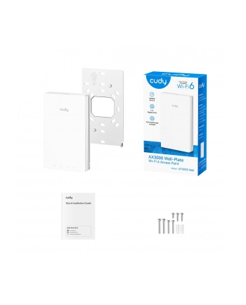 cudy Punkt dostępowy AX3000 Gigabit Wall-Plate Wi-Fi 6 Access Point