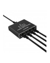 qoltec Rozdzielacz splitter Ethernet  mini SWITCH 1x4 RJ45 | 1000Mb/s | USB-C | Aluminium - nr 6