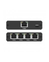 qoltec Rozdzielacz splitter Ethernet  mini SWITCH 1x4 RJ45 | 1000Mb/s | USB-C | Aluminium - nr 7
