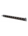 digitus Listwa zasilająca PDU Rack 19' z bezpiecznikiem przeciążeniowym, 9 gniazd Schuko CEE 7/3 (45 stopni ), kabel 2m wtyk IEC C14, 10A, aluminiowa - nr 18