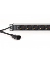 digitus Listwa zasilająca PDU Rack 19' z bezpiecznikiem przeciążeniowym, 9 gniazd Schuko CEE 7/3 (45 stopni ), kabel 2m wtyk IEC C14, 10A, aluminiowa - nr 4
