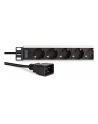digitus Listwa zasilająca PDU Rack 19', 9 gniazd Schuko CEE 7/3 (45 stopni ), kabel 2m wtyk IEC C20, 16A, aluminiowa - nr 10