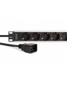 digitus Listwa zasilająca PDU Rack 19', 9 gniazd Schuko CEE 7/3 (45 stopni ), kabel 2m wtyk IEC C20, 16A, aluminiowa - nr 3