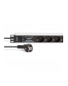digitus Listwa zasilająca PDU Rack 19' z zabezpieczeniem przeciwprzepięciowym + filtr EMI/RFI, 7 gniazd Schuko CEE 7/3, kabel 2m, wtyk Unischuko CEE 7/7, 16A, - nr 11