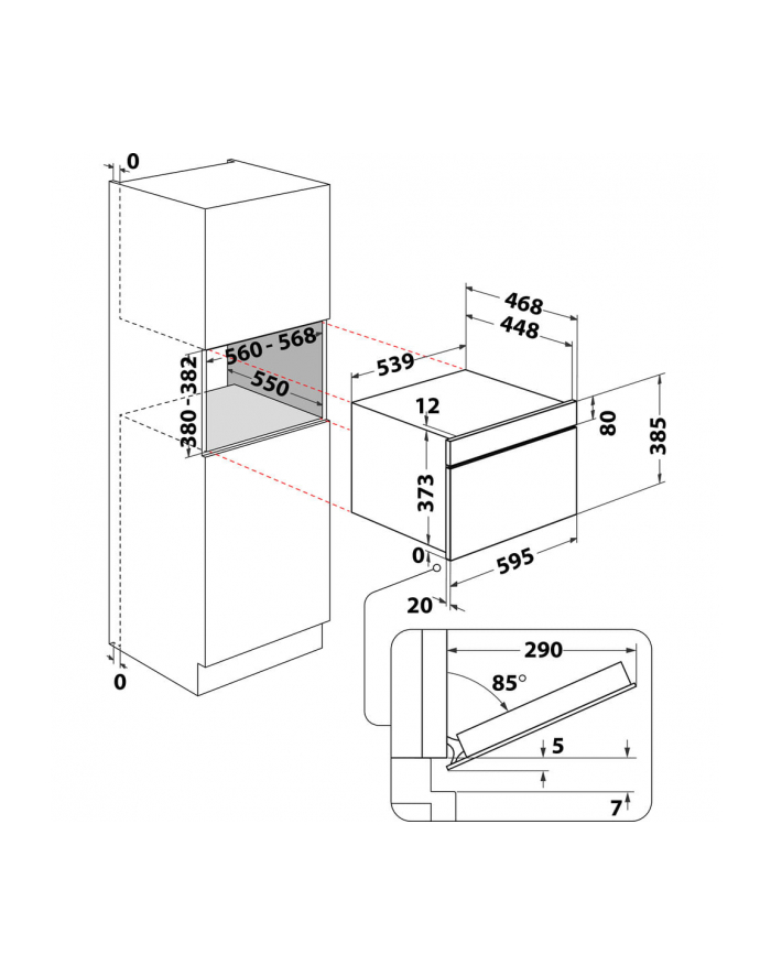 whirlpool Kuchnia mikrofakowa WMD44MX główny