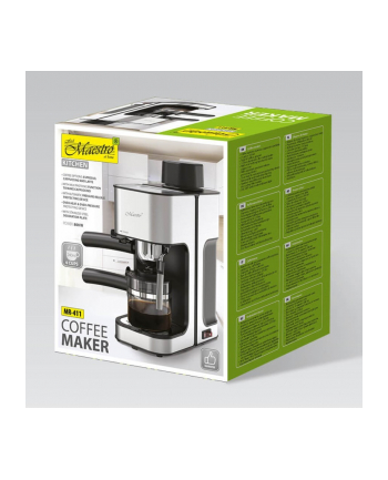 feel-maestro Kolbowy ekspres do kawy ze spieniaczem do mleka i podgrzewaczem na filiżankę  MR-411 nr 1