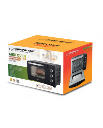 esperanza Mini piekarnik z konwekcją i rożnem Napoli 25L