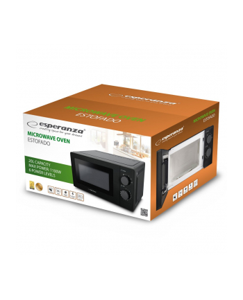 esperanza Kuchenka mikrofalowa Estofado Czarna