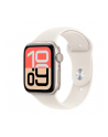 apple Watch SE 3 GPS koperta 44 mm z aluminium w kolorze księżycowej poświaty, pasek sportowy w kolorze księżycowej poświaty - rozmiar S/M - nr 1