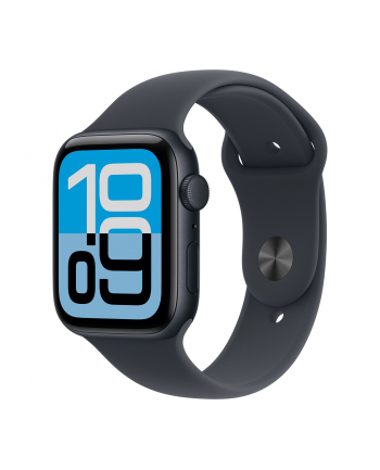 apple Watch SE 3 GPS koperta 44 mm z aluminium w kolorze księżycowej poświaty, pasek sportowy w kolorze księżycowej poświaty - rozmiar S/M