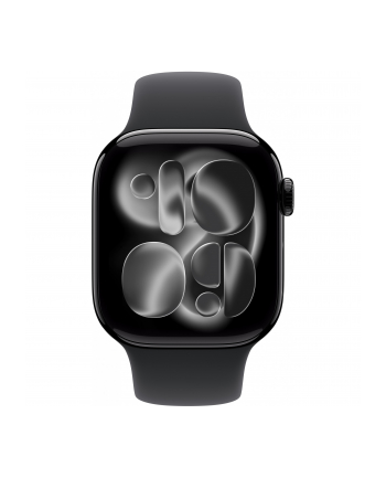 apple Watch Series 11 GPS koperta 42 mm z aluminium w kolorze onyksu, pasek sportowy w kolorze czarnym - rozmiar S/M nr 2