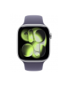 apple Watch Series 11 GPS+Cellular koperta 46 mm z aluminium w kolorze srebrnym, pasek sportowy w kolorze mlecznego fioletu - rozmiar M/L - nr 2