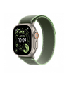 apple Opaska Trail w kolorze zielonym/neonowej zieleni do koperty 49 mm - rozmiar S/M - elementy z tytanu w kolorze naturalnym - nr 2