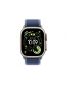 apple Opaska Trail w kolorze niebieskim/jaskrawoniebieskim do koperty 49 mm - rozmiar M/L - elementy z tytanu w kolorze naturalnym - nr 6