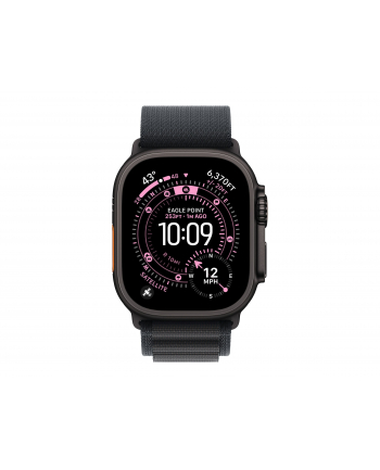 apple Opaska Alpine w kolorze czarnym do koperty 49 mm - rozmiar S - elementy z tytanu w kolorze czarnym