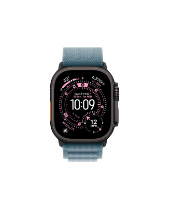 apple Opaska Alpine w kolorze jasnoniebieskim do koperty 49 mm - rozmiar L - elementy z tytanu w kolorze czarnym