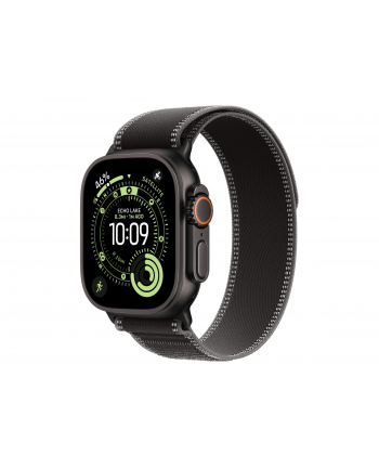 apple Opaska Trail w kolorze czarnym/węgla drzewnego do koperty 49 mm - rozmiar M/L - elementy z tytanu w kolorze czarnym