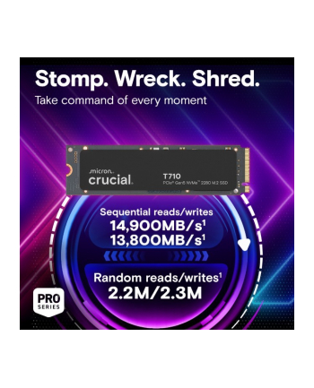 crucial Dysk SSD T710  2TB M.2 NVMe 2280 PCIe 5.0 14500/13800 radiator