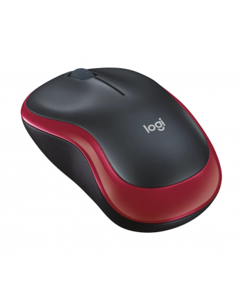logitech Mysz bezprzewodowa M185 czerwona 910-002237