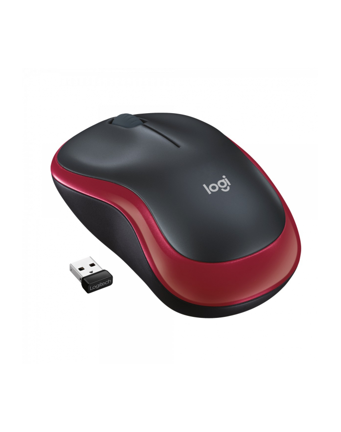 logitech Mysz bezprzewodowa M185 czerwona 910-002237 główny