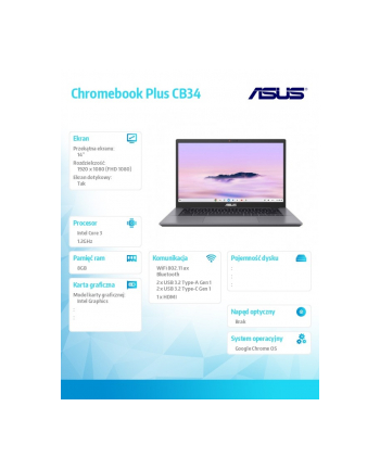 asus Notebook Chromebook Plus CB3402CVA-MW0517 nr 1